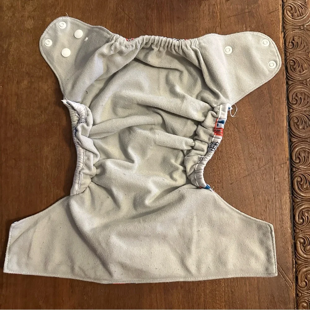 Simple Being pocket cloth diaper set of 5 transportation travel adjustable OS